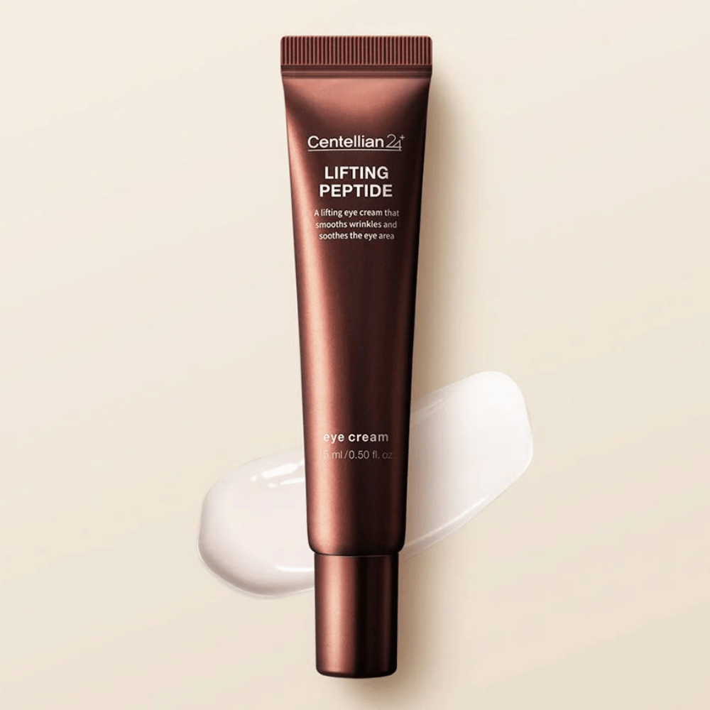 Centellian24 Lifting Peptide Eye Cream contorno occhi  – contorno occhi  coreano con peptidi che aiutano a idratare la pelle intorno agli occhi e ridurre la visibilità delle linee sottili e delle rughe.