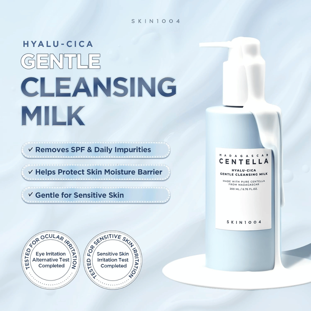 SKIN1004 Madagascar Centella Hyalu-Cica Gentle Cleansing Milk – latte detergente delicato per pelli sensibili