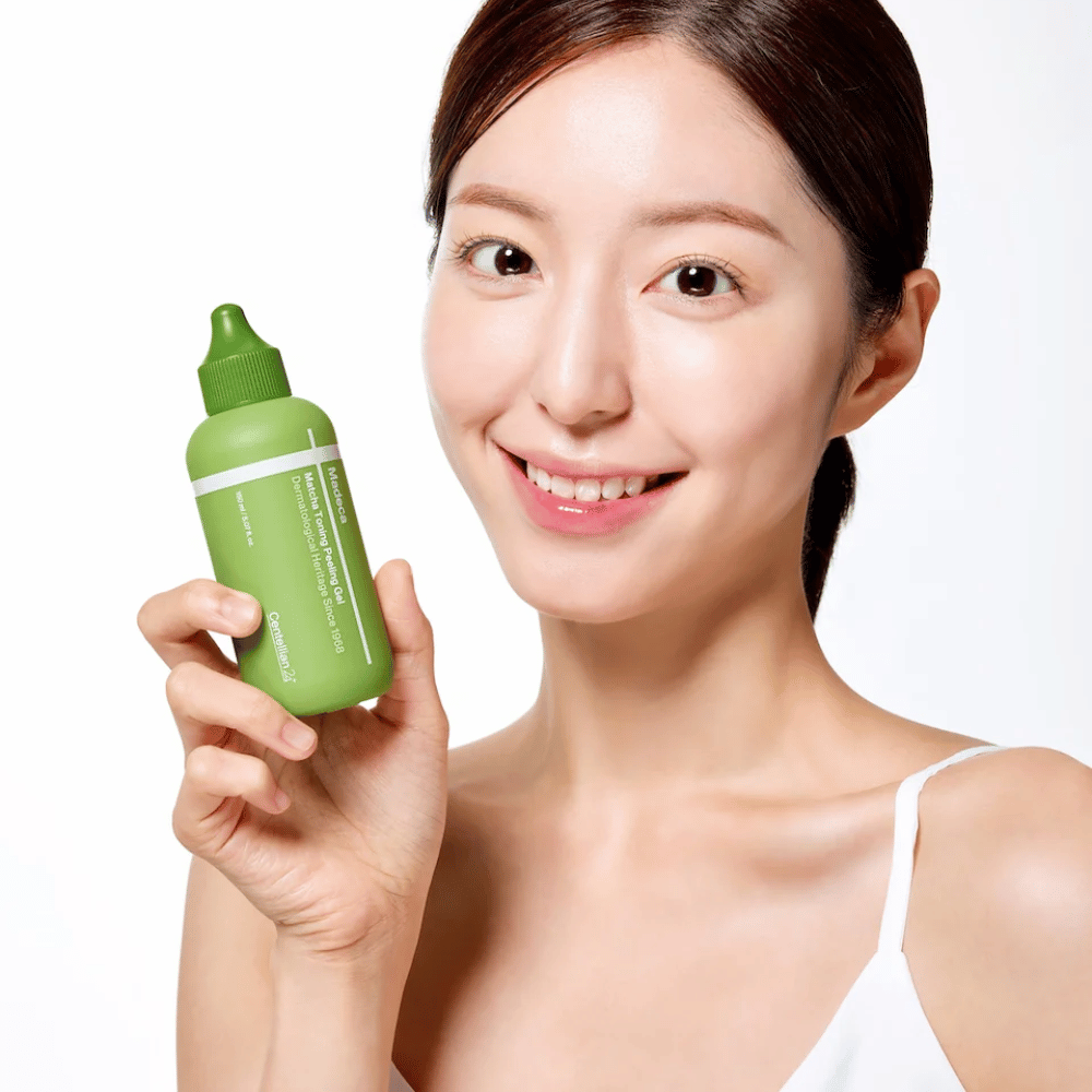 Centellian24 Madeca Matcha Toning Peeling Gel a mano – peeling viso coreano che aiuta a esfoliare delicatamente la pelle e migliorare la luminosità della pelle.