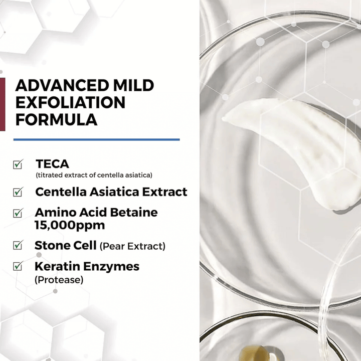 Centellian24 Madeca Amino Acid Cleansing Foam ingredienti – formula esfoliante delicata con TECA, estratto di Centella Asiatica, amminoacidi ed enzimi di cheratina che aiutano a pulire la pelle delicatamente e a rimuovere le cellule morte della pelle.