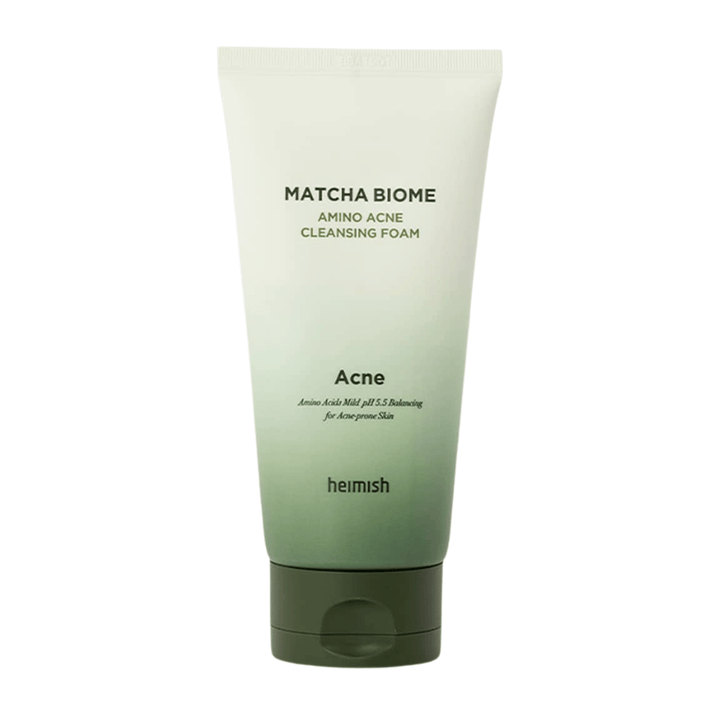 Heimish Matcha Biome Amino Acne Cleansing Foam – coreano detergente viso per pelle incline all'acne e sensibile con matcha e amminoacidi