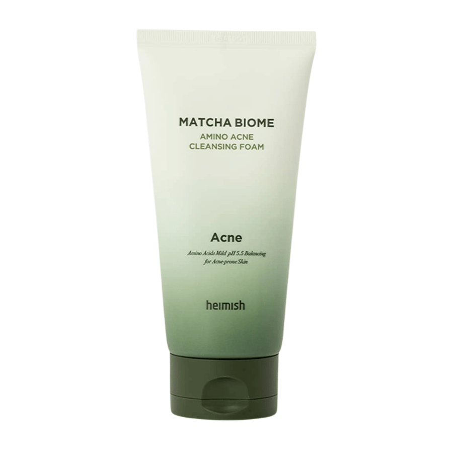 Heimish Matcha Biome Amino Acne Cleansing Foam – coreano detergente viso per pelle incline all'acne e sensibile con matcha e amminoacidi