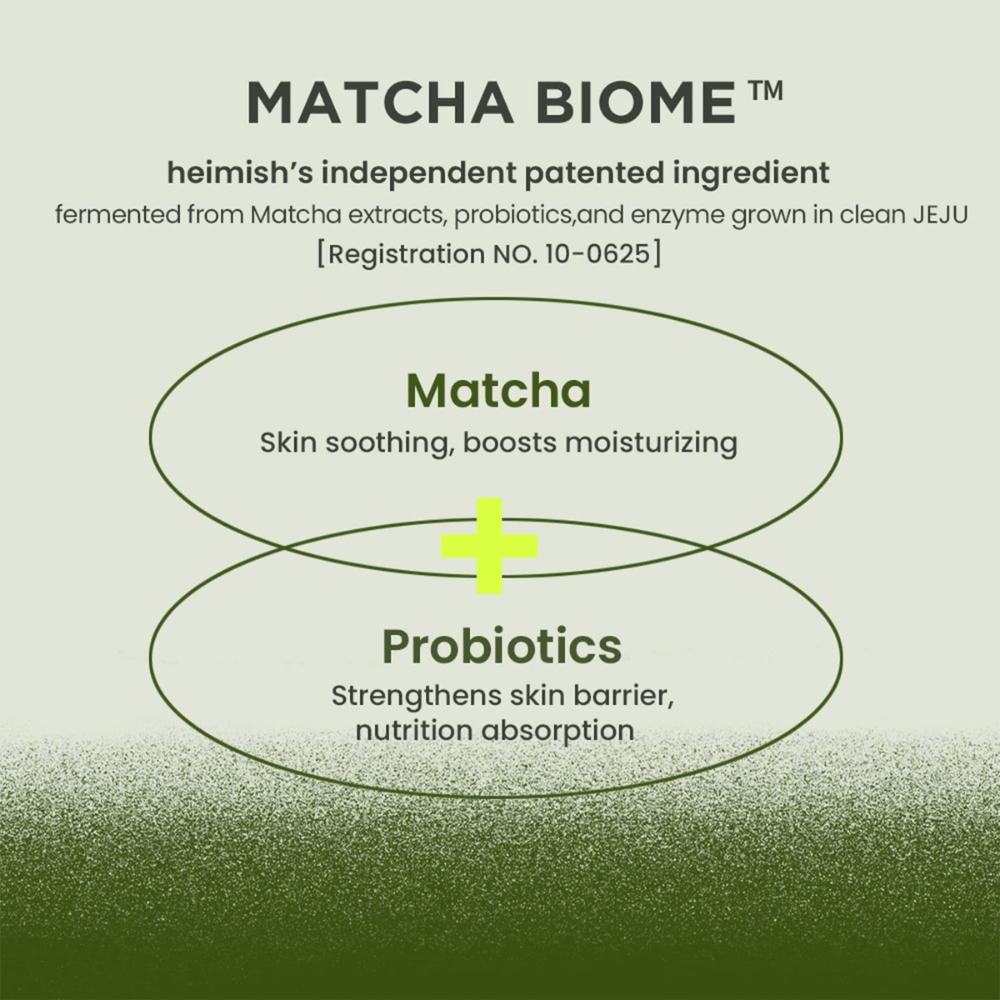 Heimish Matcha Biome Amino Acne Cleansing Foam con matcha e probiotici – rafforza la barriera cutanea e calma la pelle irritata e incline all'acne