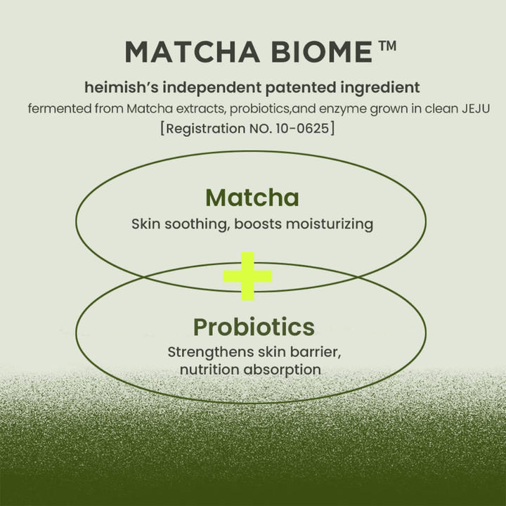 Heimish Matcha Biome Amino Acne Cleansing Foam con matcha e probiotici – rafforza la barriera cutanea e calma la pelle irritata e incline all'acne
