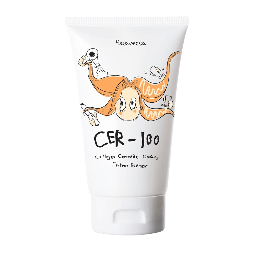 Elizavecca Milky Piggy CER-100 Collagen Ceramide Coating Protein Treatment – maschera per capelli coreana per capelli riparati, morbidi e forti