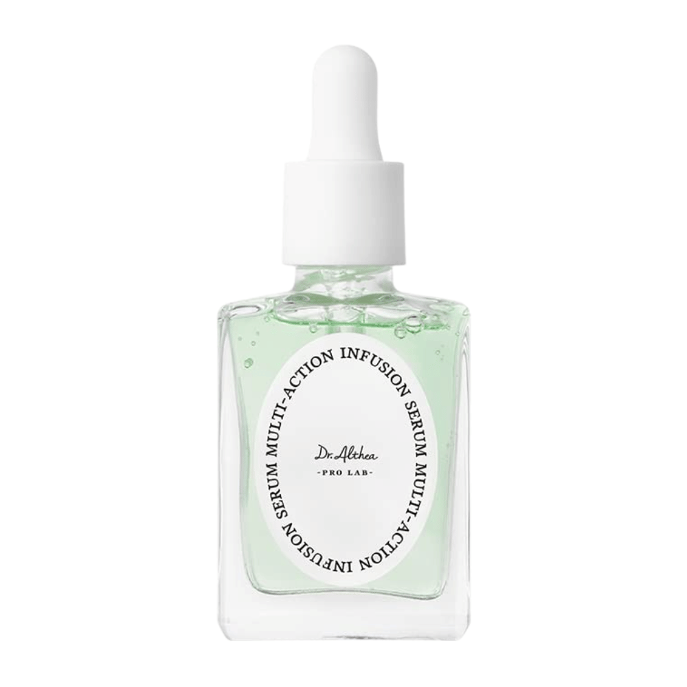 Dr. Althea Multi Action Infusion Serum – siero idratante con acido ialuronico per luminosità, tono uniforme della pelle e barriera cutanea rinforzata.