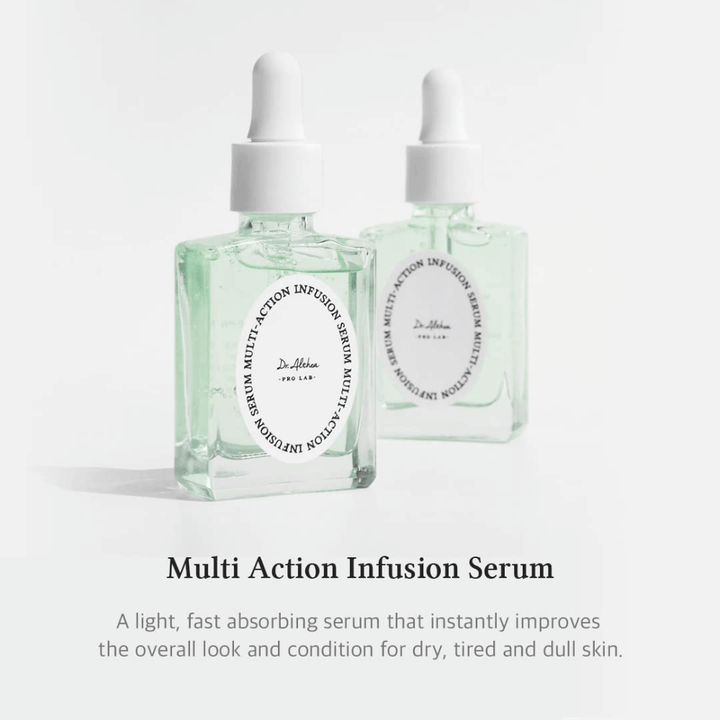 Dr. Althea Multi Action Infusion Serum – siero viso leggero che si assorbe rapidamente e migliora la pelle secca, stanca e opaca.