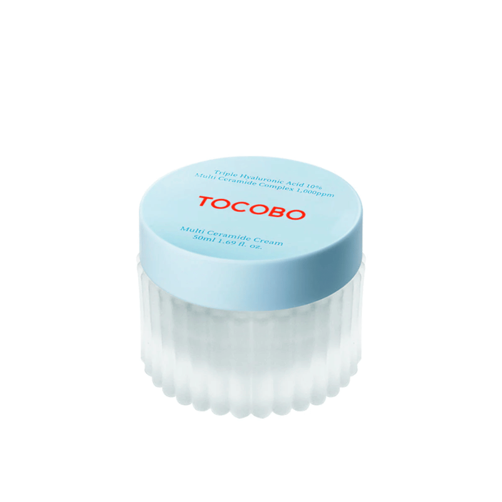 L'immagine mostra TOCOBO Multi Ceramide Cream, una crema per la pelle progettata per nutrire e idratare la pelle.