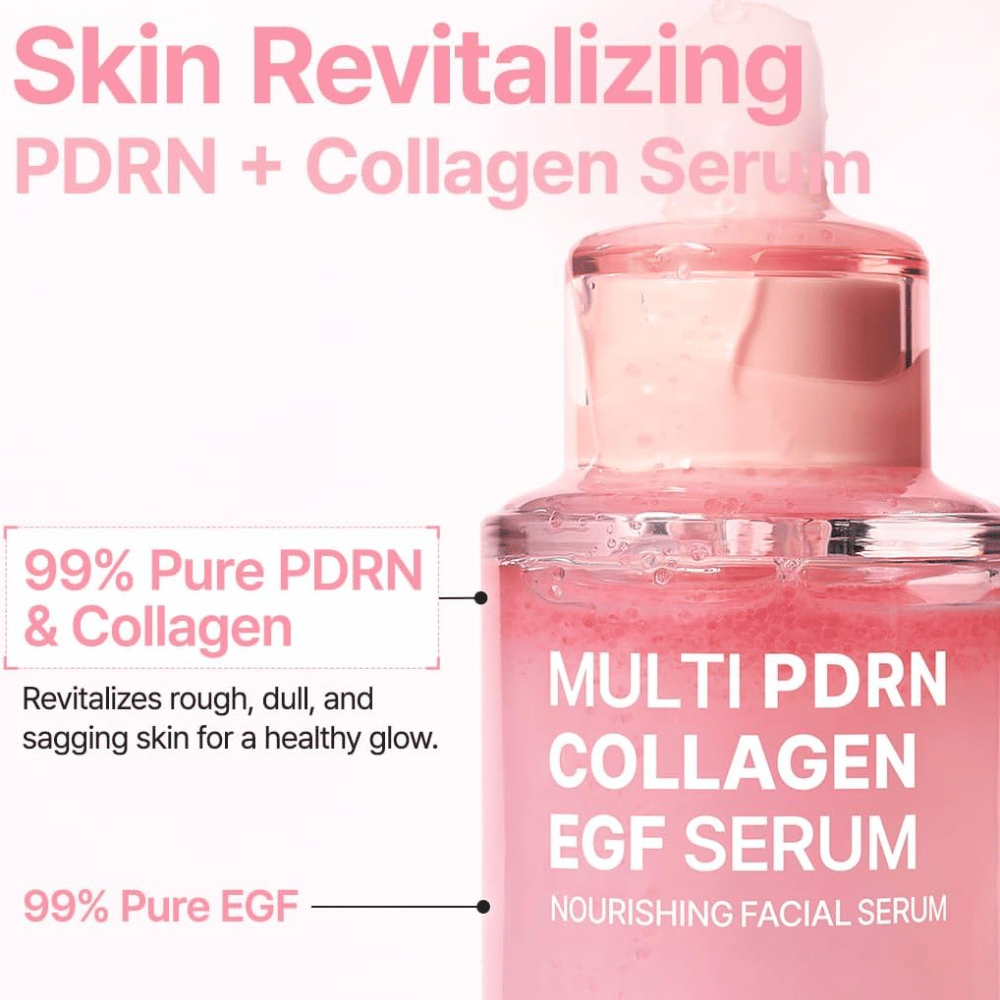 Purito Multi PDRN Collagen EGF Serum con PDRN, collagene ed EGF per luminosità, elasticità e cura della pelle rivitalizzante.