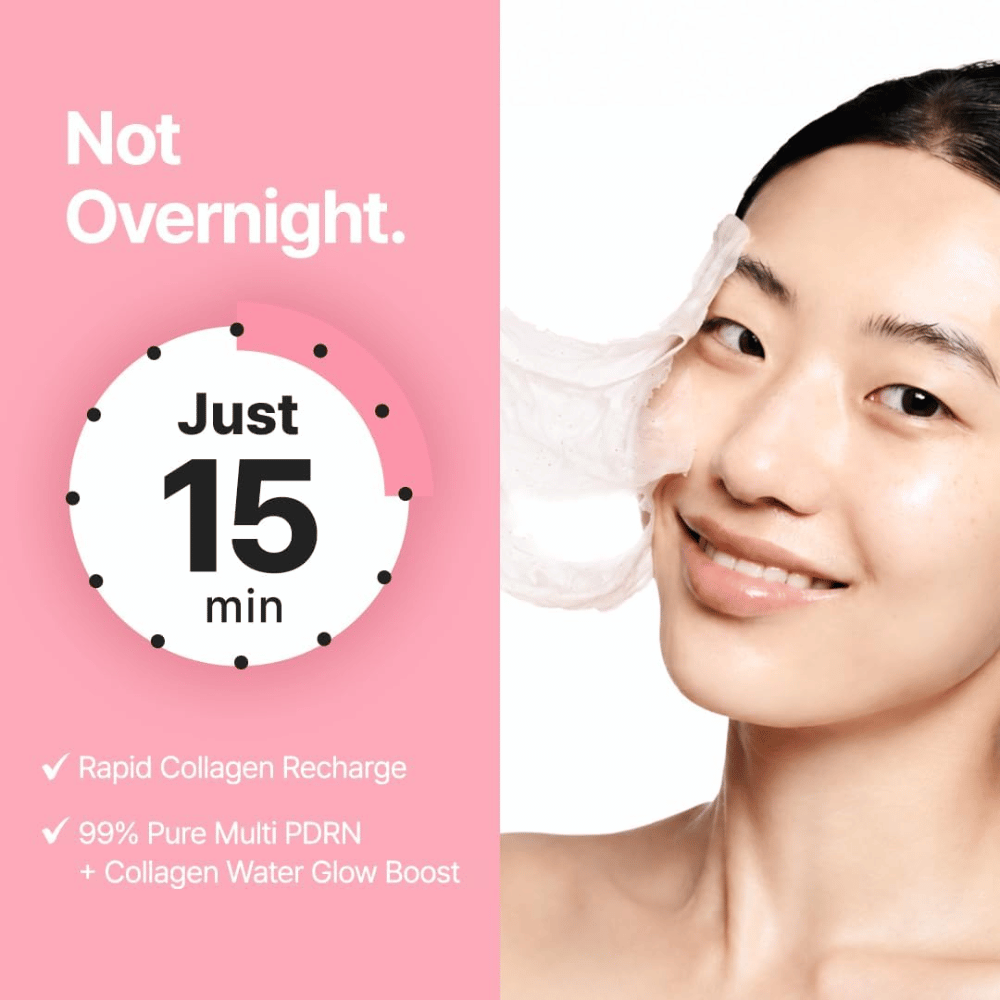 Purito SEOUL Multi PDRN Collagen Real Glow Mask – maschera peel-off che agisce in 15 minuti con PDRN e acqua di collagene