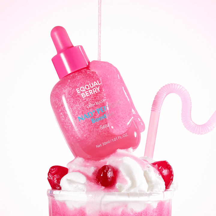 EqualBerry Lush Blush NAD+ Peptide Boosting Serum con peptidi – siero viso idratante e rassodante 30 ml