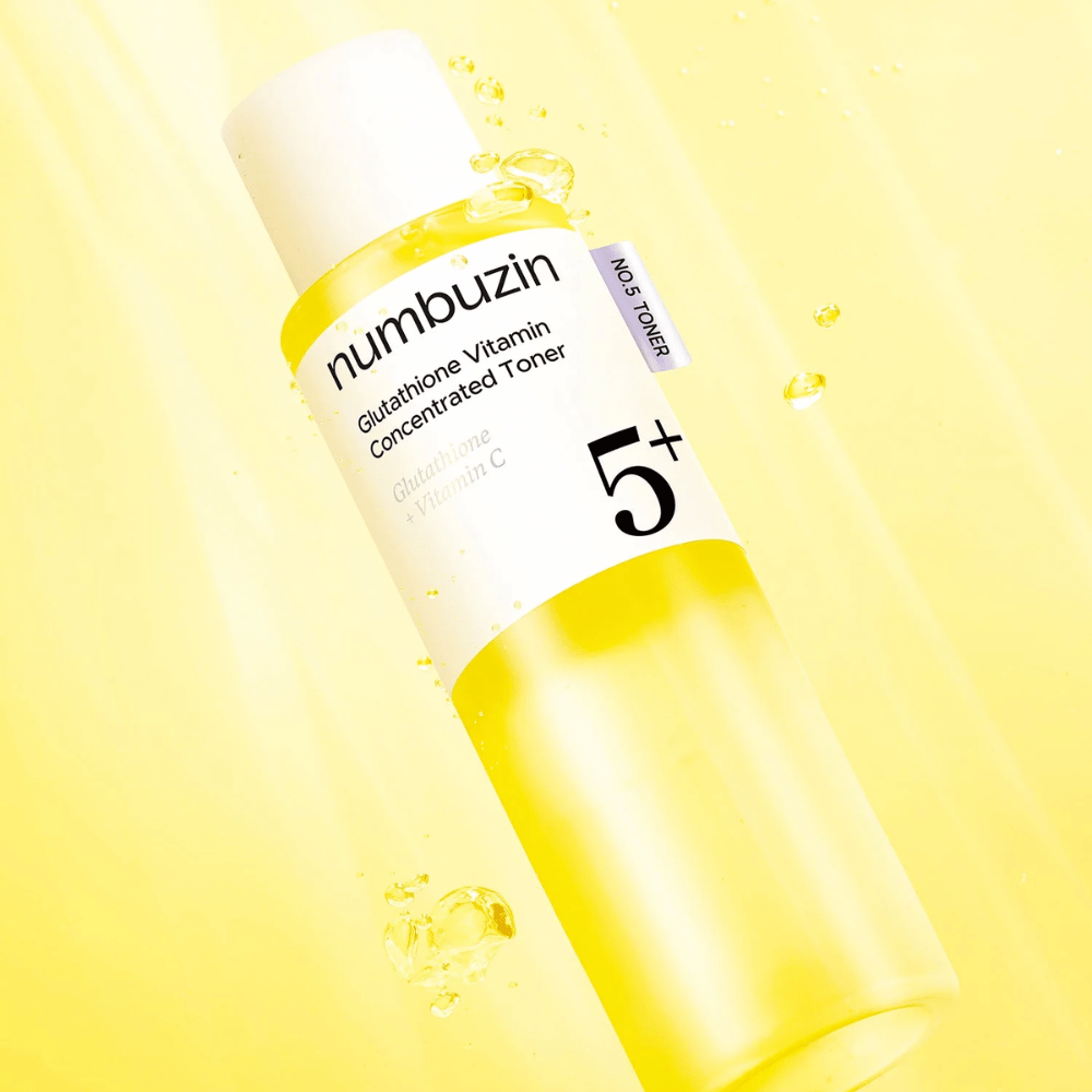 Numbuzin No.5+ Glutathione Vitamin Boosting Essential Toner tonico illuminante per il viso contro le macchie pigmentarie