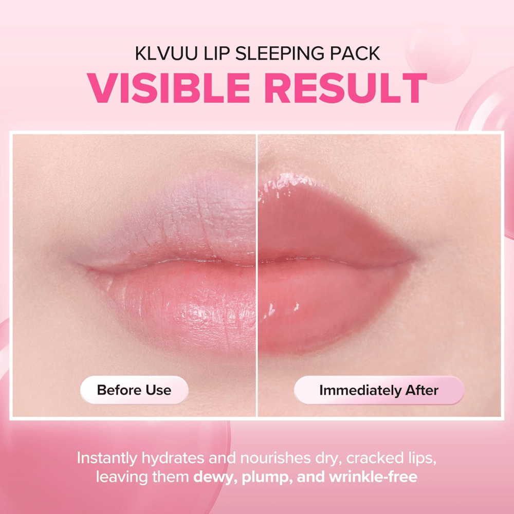 KLAVUU Nourishing Care Lip Sleeping Pack Coconut idrata le labbra secche, migliora la morbidezza e dona un risultato più pieno e luminoso.