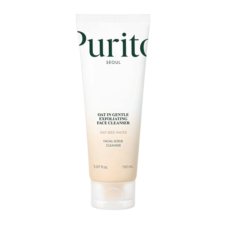 Purito SEOUL Oat In Gentle Exfoliating Face Cleanser – detergente esfoliante per il viso con avena per una pelle morbida e chiara