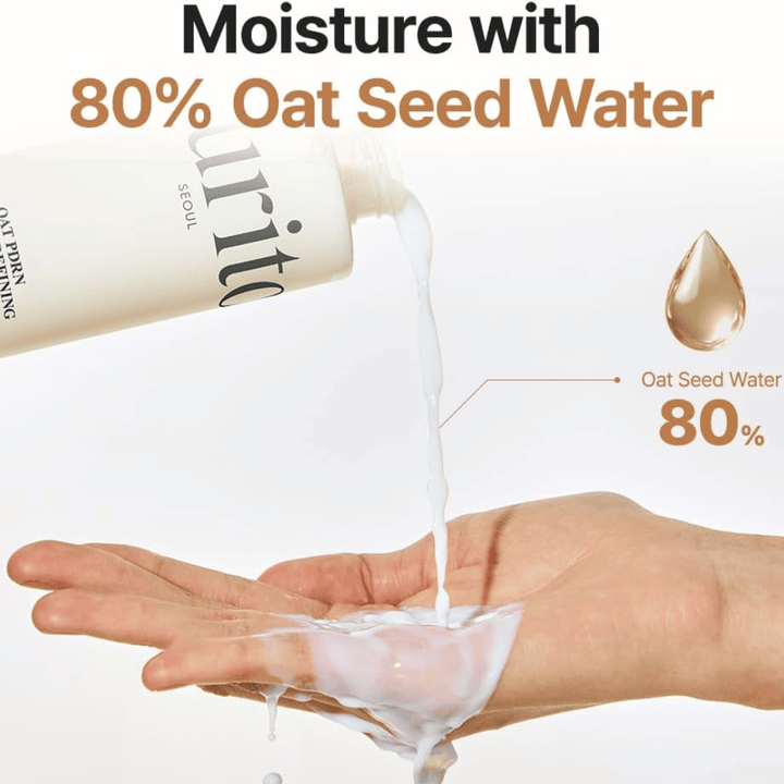 Purito SEOUL Oat PDRN Gentle Refining Toner con 80% di acqua di semi d'avena – tonico idratante e lenitivo per pelle sensibile e incline all'acne