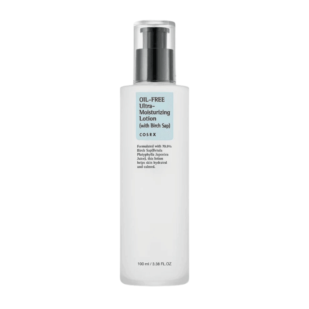 COSRX Lozione ultra-idratante senza olio con linfa di betulla 100 ml crema per il viso senza olio per pelle sensibile, grassa e incline all'acne