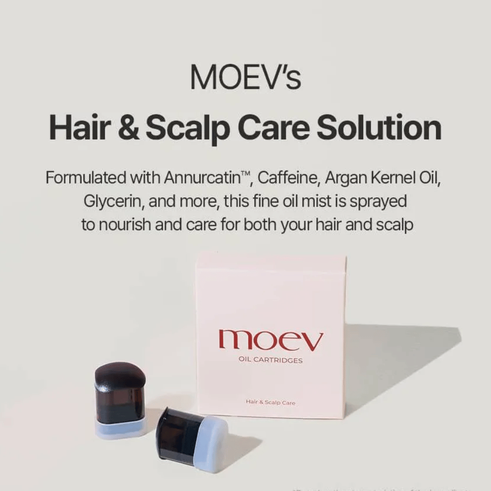 MOEV Cartucce di Olio – cura nutriente per capelli e cuoio capelluto con Annurcatin, caffeina e olio di argan per capelli più forti e un cuoio capelluto sano.