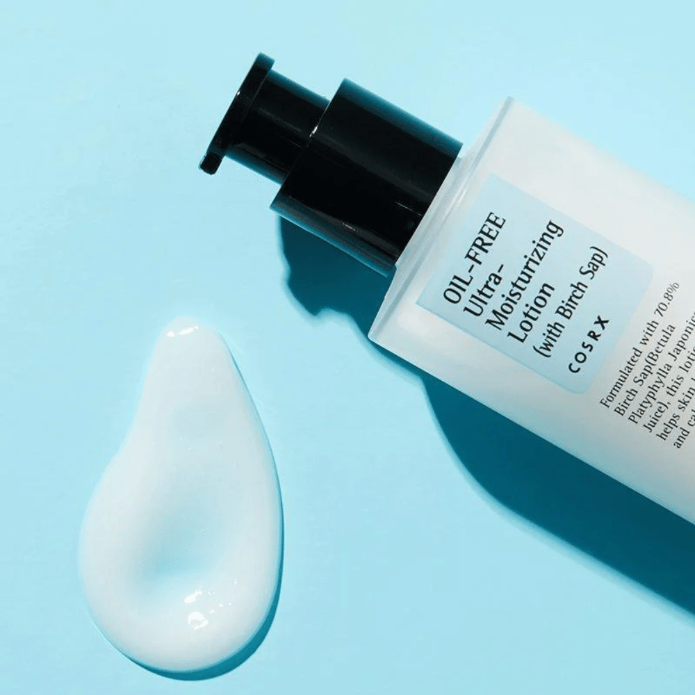 COSRX Lozione ultra-idratante senza olio con linfa di betulla consistenza cremosa leggera che si assorbe rapidamente senza risultare grassa