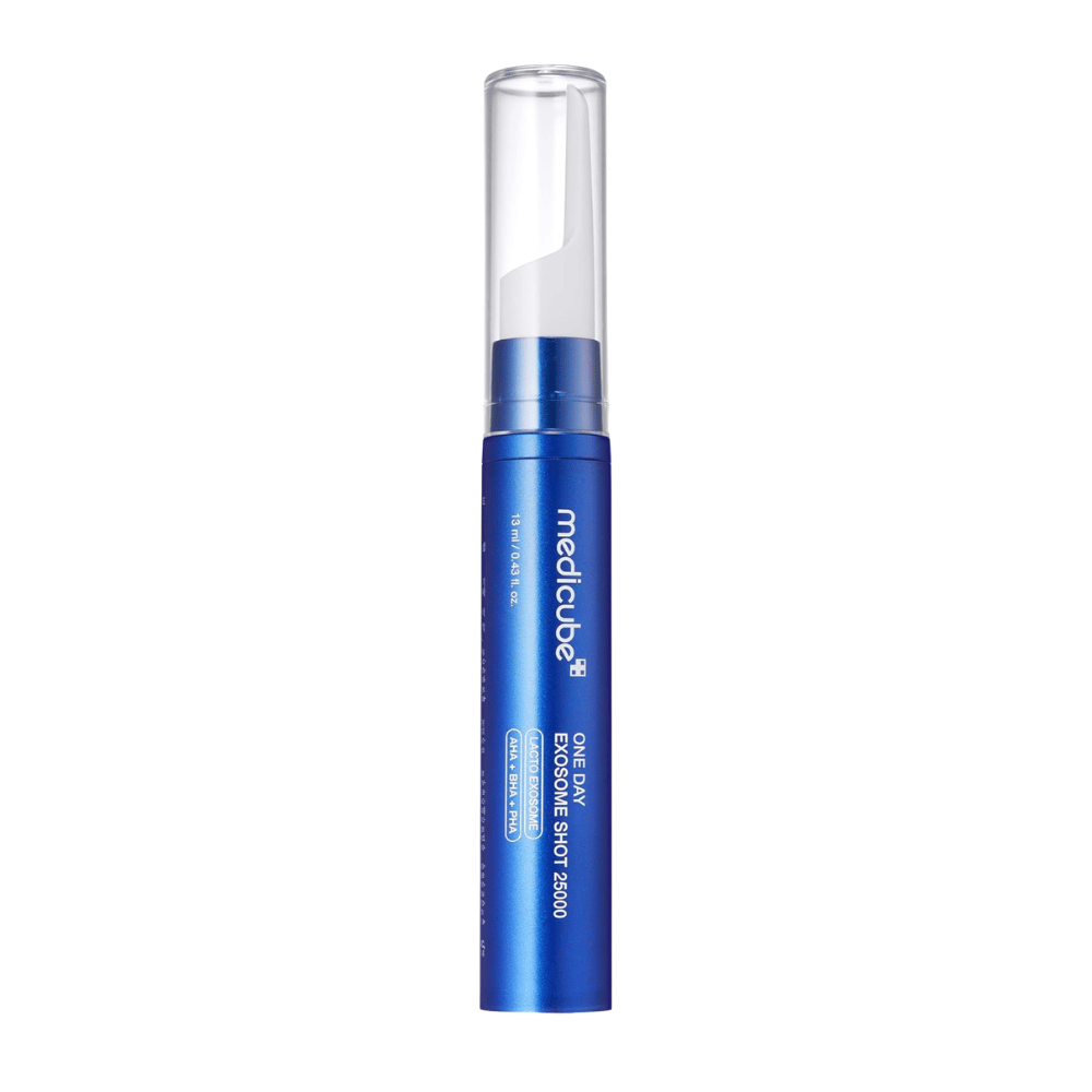 Medicube One Day Exosome Shot 25000 fiala con punta di precisione per l'applicazione e formula mirata ai pori e alla texture della pelle