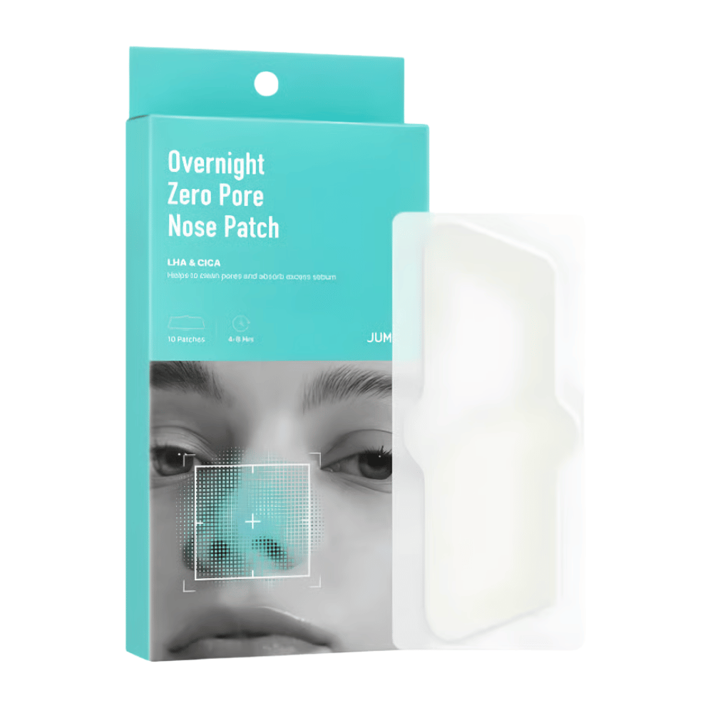 JUMISO Overnight Zero Pore Nose Patch Set – 10 cerotti per pori con LHA e CICA