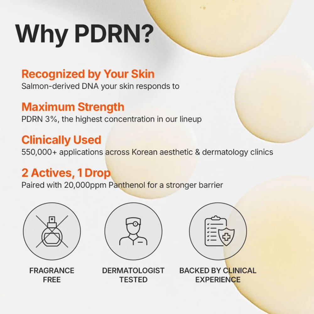 Genabelle PDRN 3% Hyper Boost Ampoule con il 3% di PDRN e pantenolo per la barriera cutanea