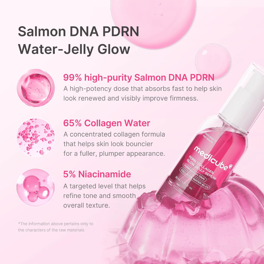 Medicube PDRN Collagen Glow Jelly Serum con PDRN, acqua di collagene e niacinamide per una pelle più soda e uniforme