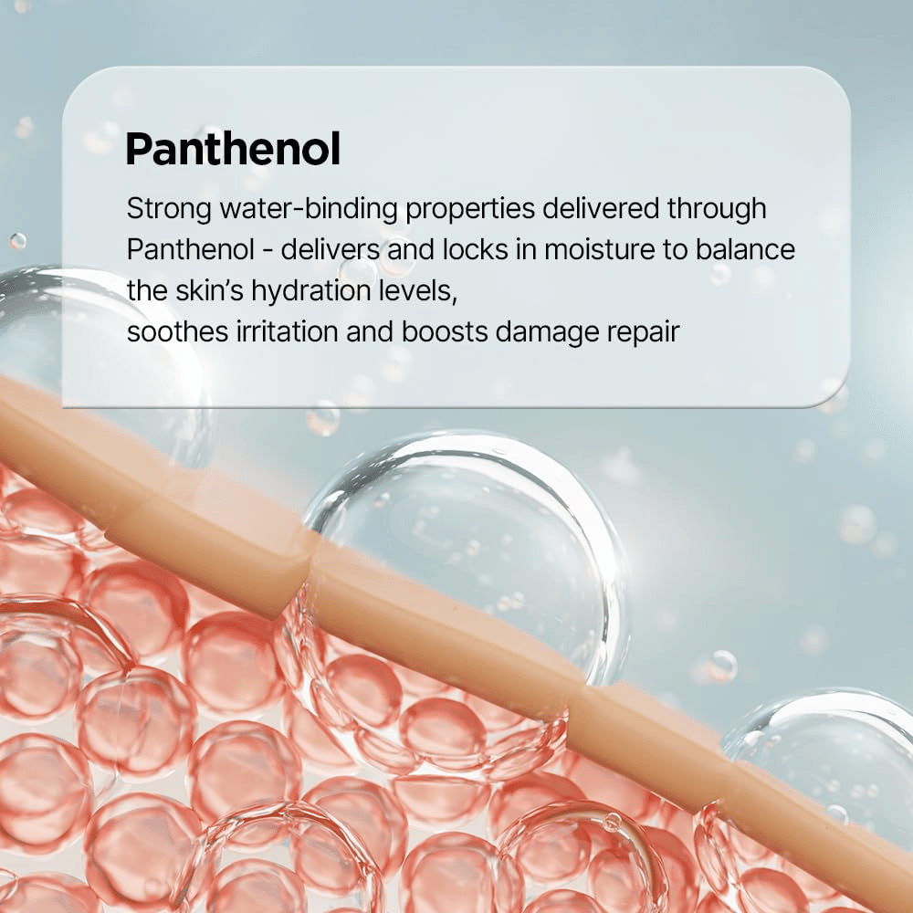Il pantenolo rafforza la barriera cutanea e idrata la pelle in Genabelle PDRN Enriched Recovery Balm