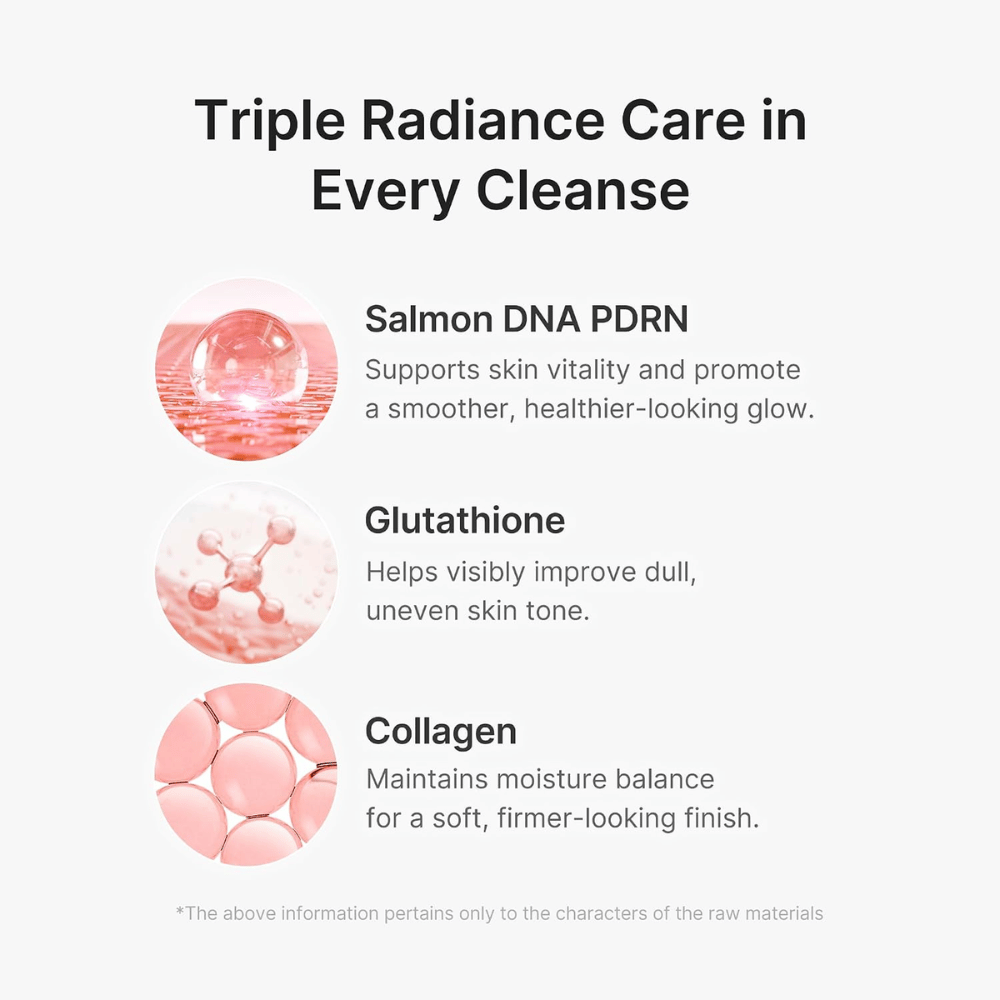 Medicube PDRN Pink Glutathione Capsule Cleansing Foam con PDRN, glutatione e collagene per una pelle pulita, idratata e luminosa