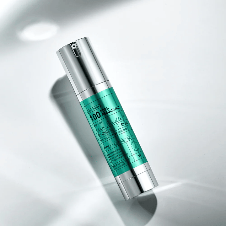 VT Cosmetics PDRN Reedle Shot 100 siero in flacone con pompa con effetto microneedling che migliora la struttura della pelle e stimola il rinnovamento