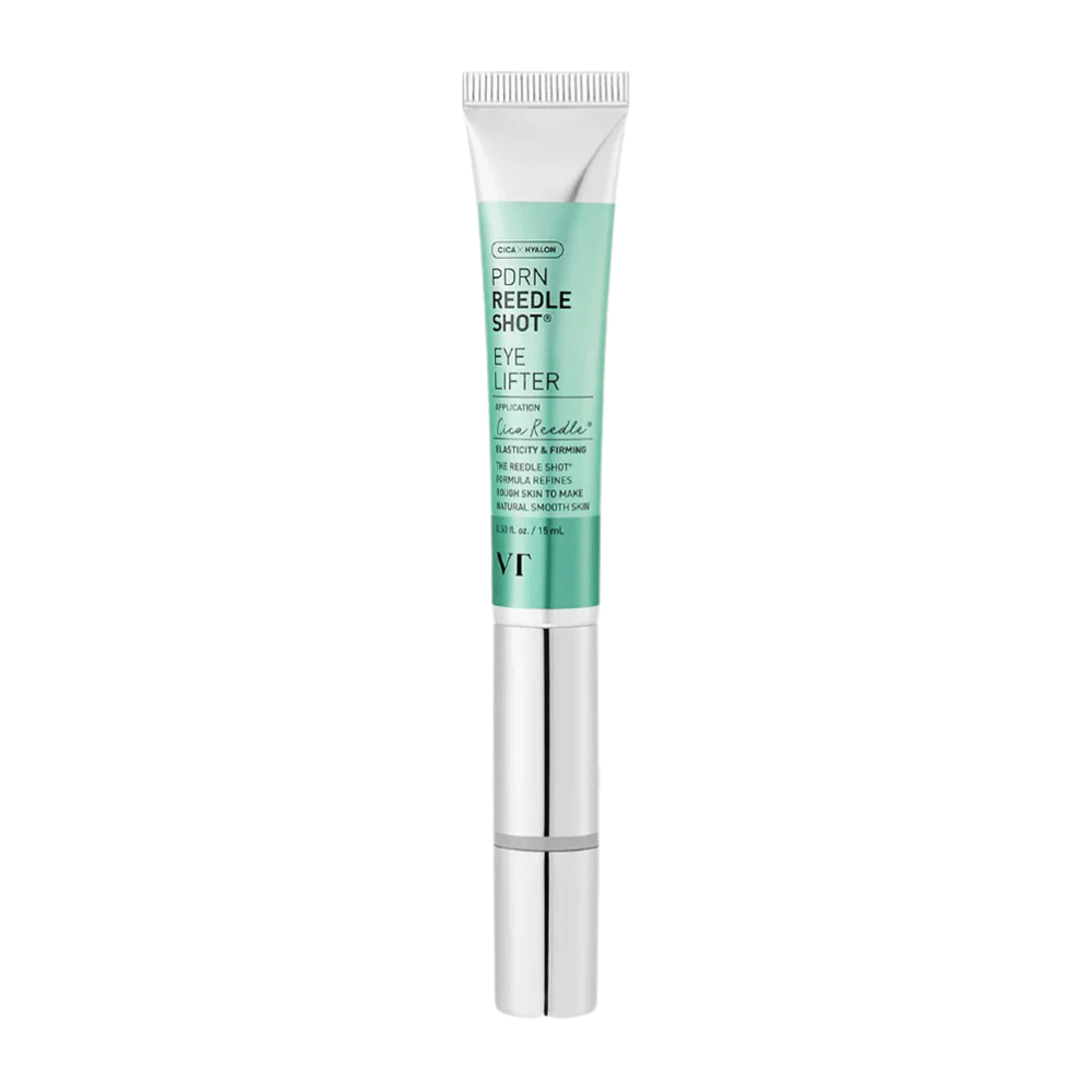 VT Reedle Shot Eye Lifter con PDRN, niacinamide e ceramidi che rafforzano la barriera cutanea e donano luminosità e tonicità al contorno occhi