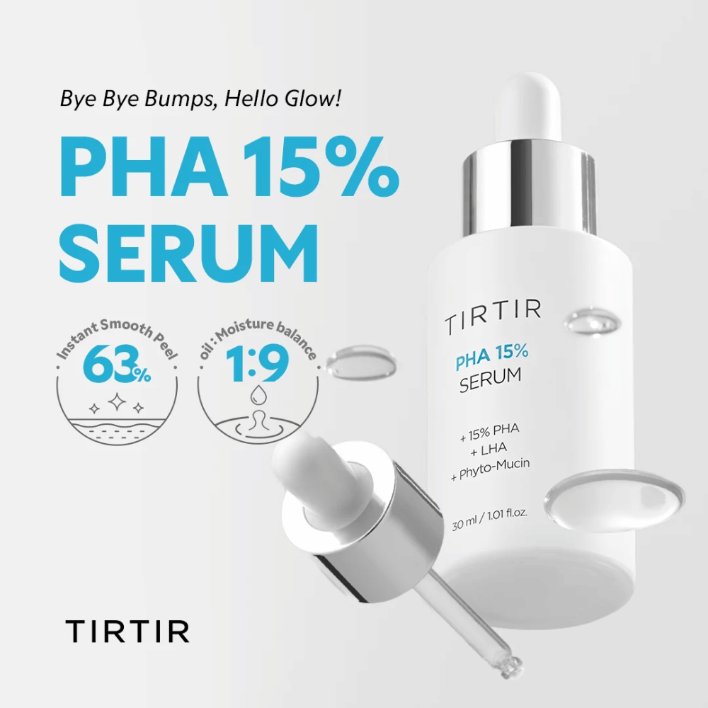TIRTIR PHA 15% Serum 30 ml – siero esfoliante con 15% di PHA e LHA