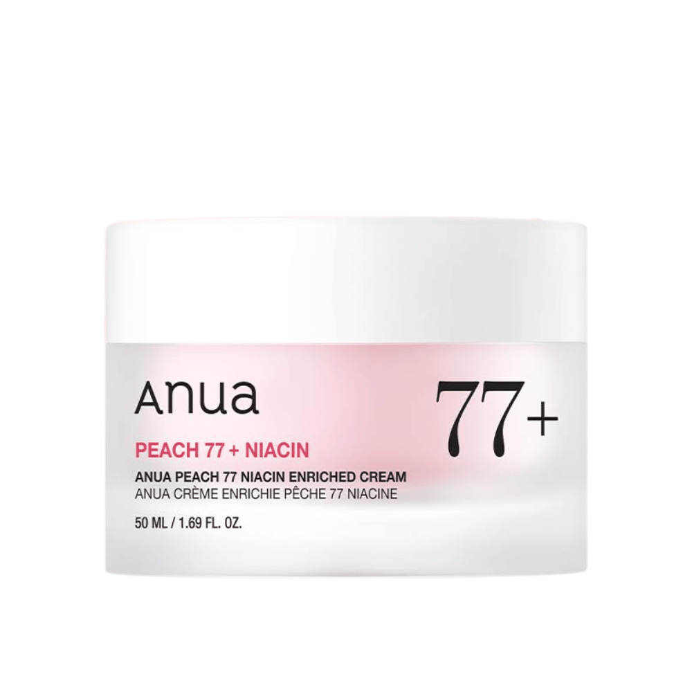 Immagine del prodotto di Anua Peach 77% Niacin Enriched Cream 50 ml – crema illuminante e idratante con niacinamide.