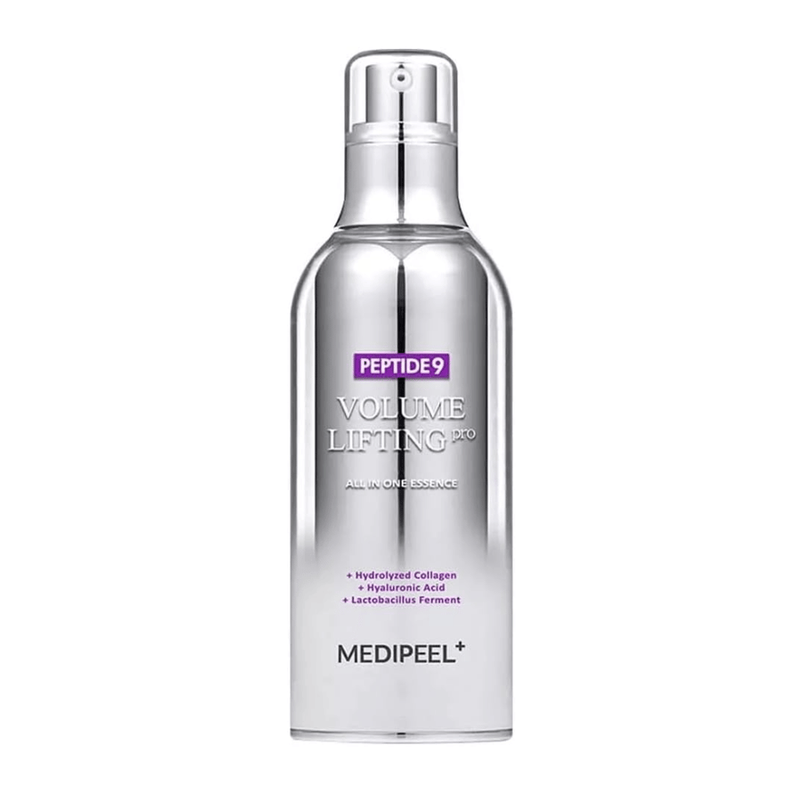 Medi-Peel Peptide 9 Volume Lifting All In One Essence Pro essenza viso – anti-age essenza viso coreano con peptidi, collagene e acido ialuronico che aiutano a idratare e rassodare la pelle.