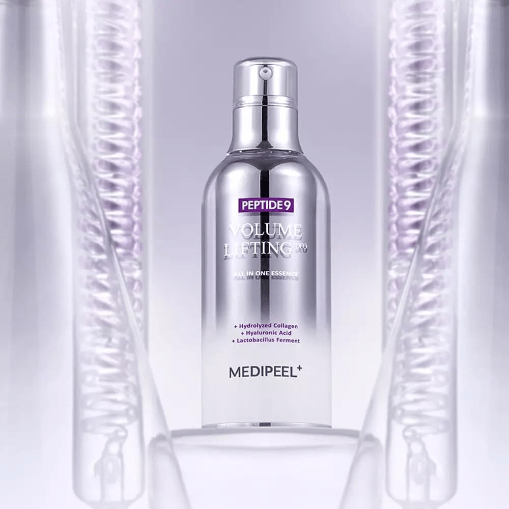 Medi-Peel Peptide 9 Volume Lifting Essenza viso cura della pelle – essenza viso coreano con peptidi e collagene che aiutano a ridurre le linee sottili e a rafforzare la barriera cutanea.