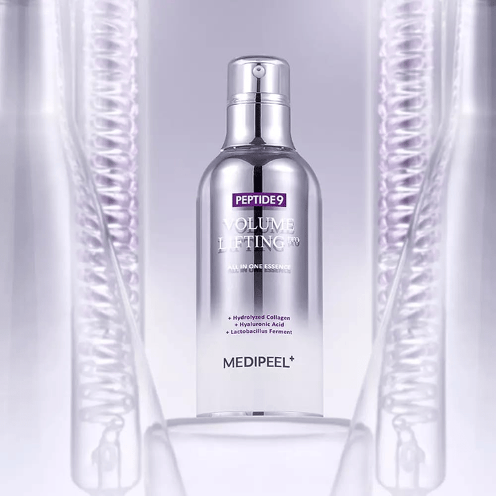 Medi-Peel Peptide 9 Volume Lifting Essenza viso cura della pelle – essenza viso coreano con peptidi e collagene che aiutano a ridurre le linee sottili e a rafforzare la barriera cutanea.