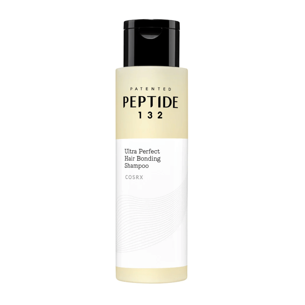 Immagine del prodotto di COSRX Peptide 132 Ultra Perfect Hair Bonding Shampoo – shampoo rinforzante e riparatore con peptidi per capelli morbidi e lucenti.