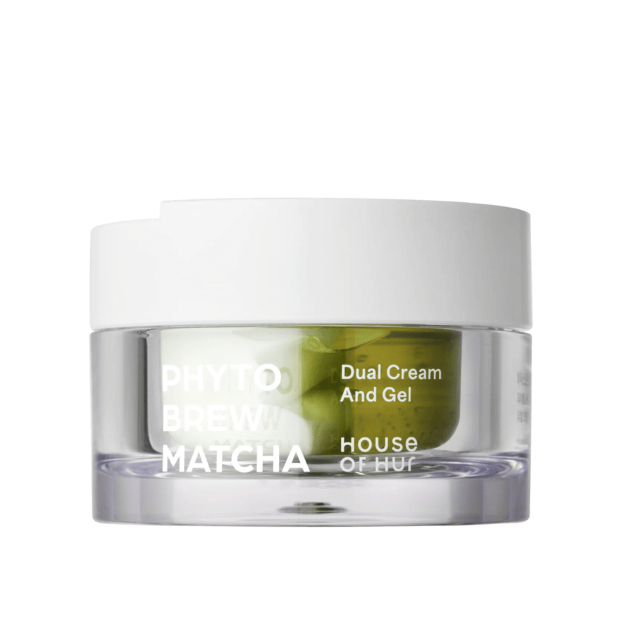 House of Hur Phyto Brew Matcha Dual Cream And Gel crema viso con formula doppia che idrata la pelle e offre sia un gel leggero che una crema ricca in un unico prodotto
