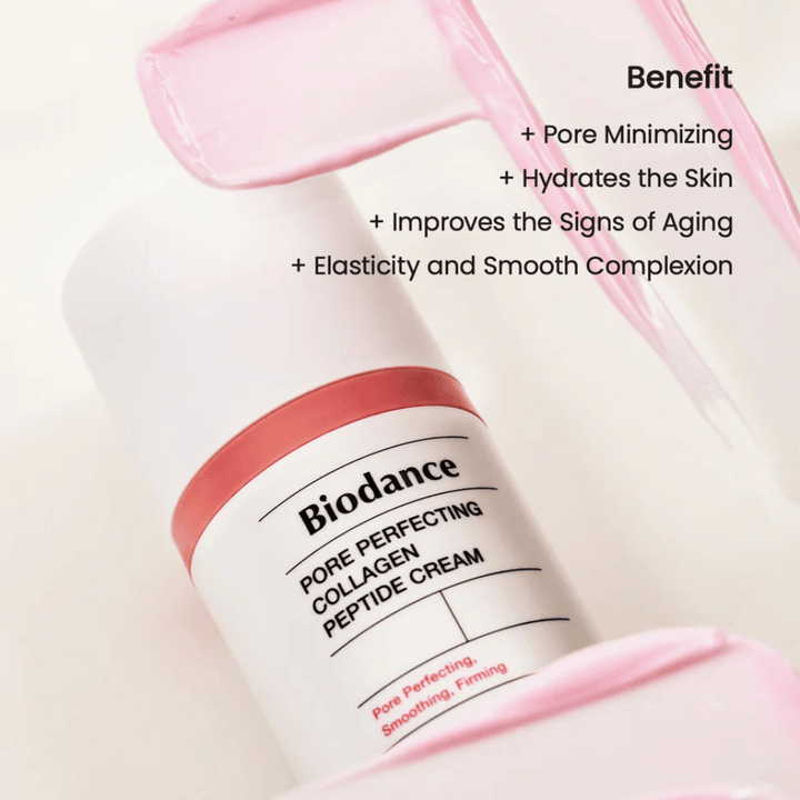 Biodance Pore Perfecting Collagen Peptide Cream consistenza – crema viso riducente i pori e rassodante con collagene