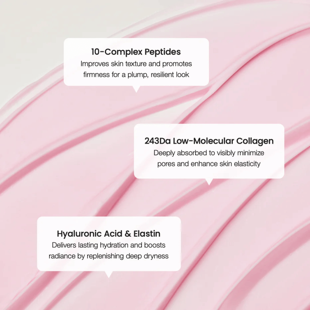 Biodance Crema Peptidica al Collagene con complesso di 10 peptidi, collagene a basso peso molecolare e acido ialuronico per migliorata elasticità e idratazione profonda