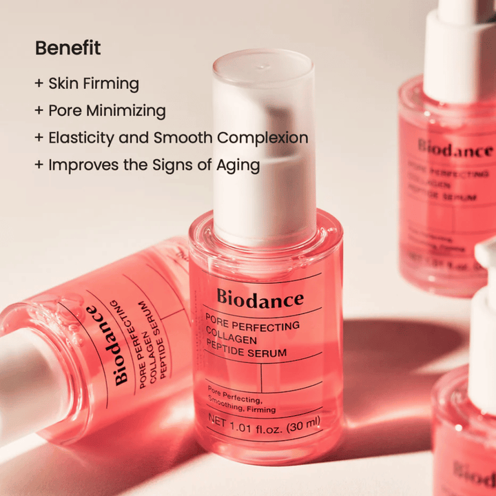 Biodance Pore Perfecting Collagen Peptide Serum 30 ml – siero viso rassodante e riduttore di pori.