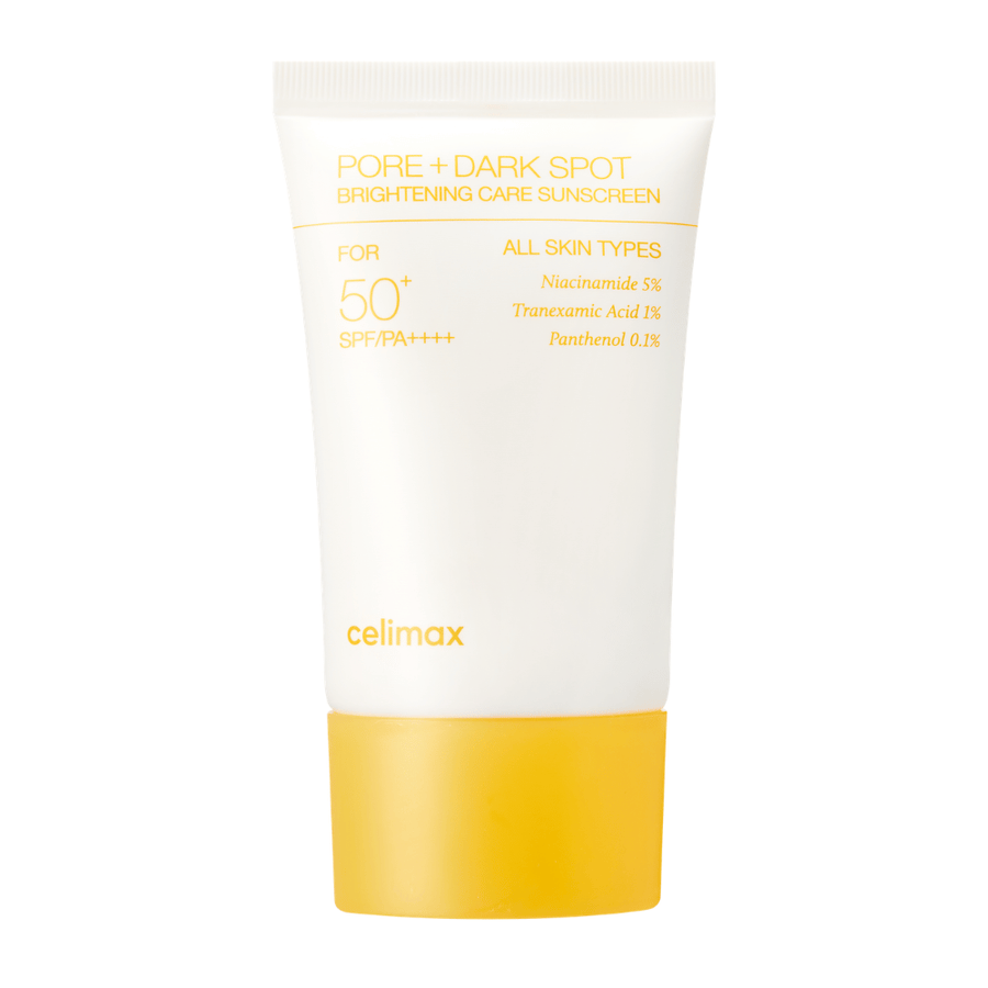 Celimax Pore+Dark Spot Brightening Care Sunscreen SPF50+ PA++++ – crema solare coreana leggera con niacinamide e acido tranexamico per una pelle più chiara e uniforme