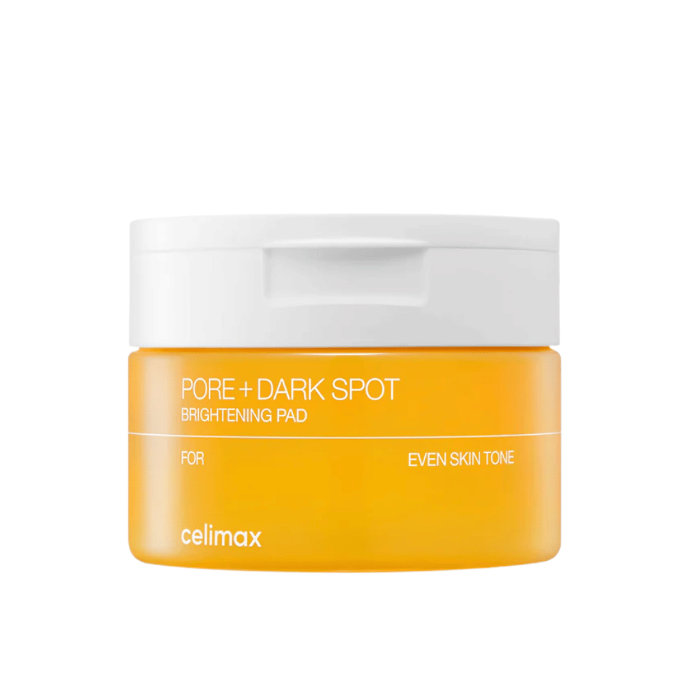 Celimax Pore + Dark Spot Brightening Pad – pad illuminanti coreani per pelle con tono irregolare, pori e pigmentazione.