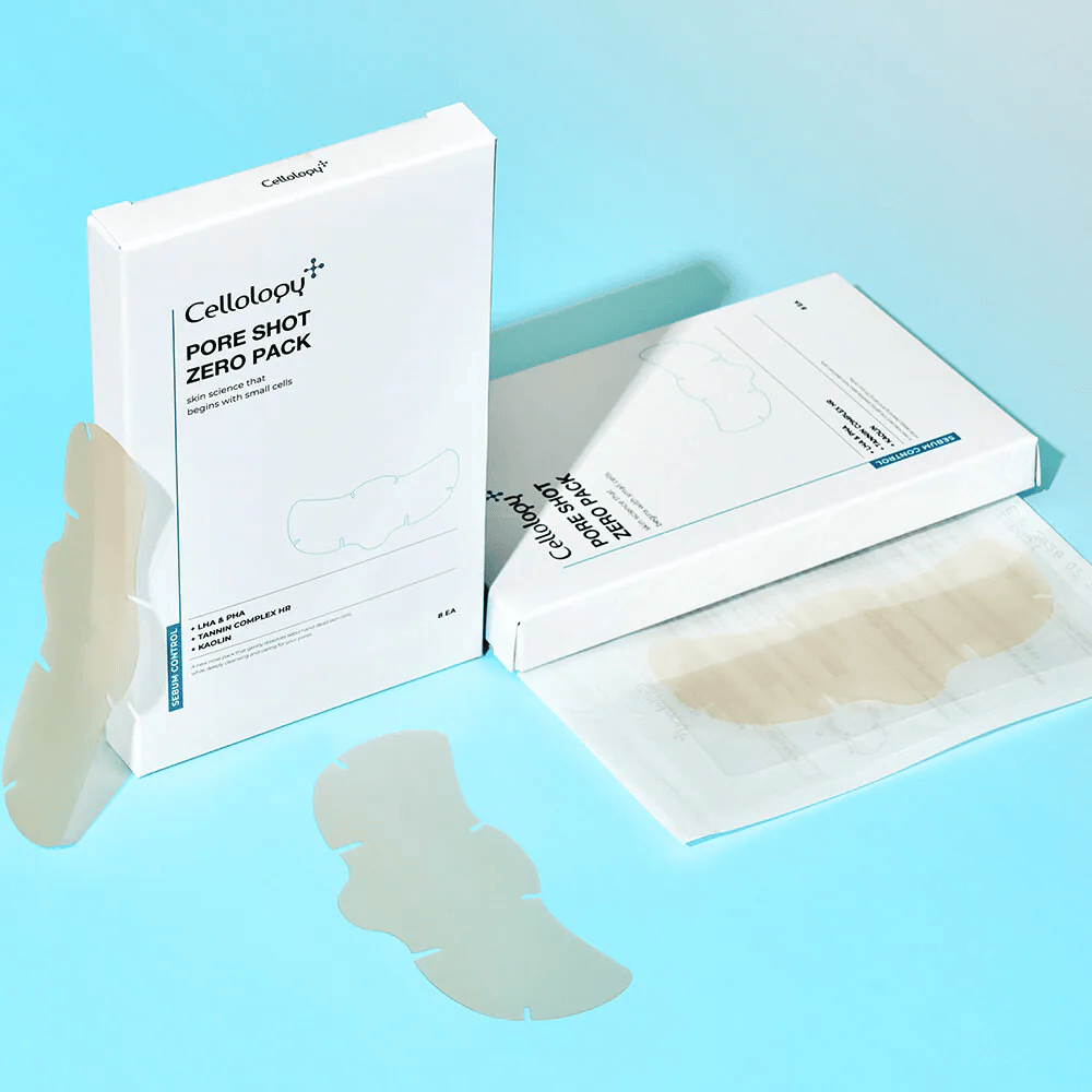 Cellology Pore Shot Zero Pack – patch per la cura dei pori con LHA, PHA, caolino e complesso di tannini