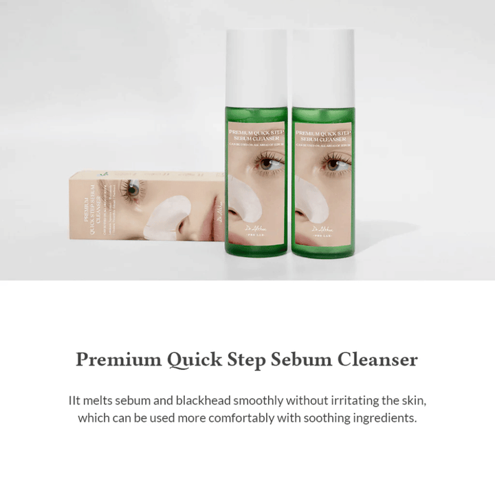 Dr. Althea Premium Quick Step Sebum Cleanser – pulizia del sebo efficace che dissolve il sebo e le impurità mantenendo la pelle idratata e bilanciata.