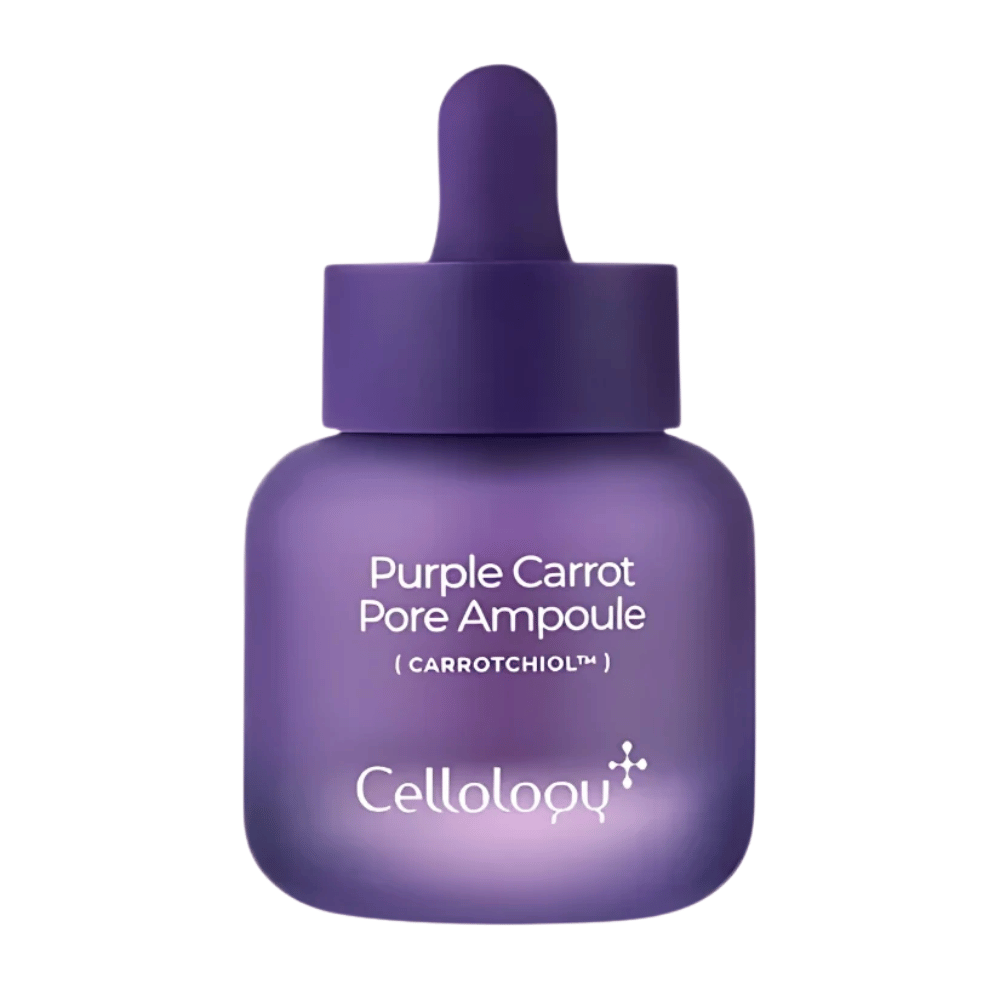 Cellology Purple Carrot Pore Ampoule con Carrotchiol – ampolla coreana per la cura dei pori e una texture della pelle più uniforme.