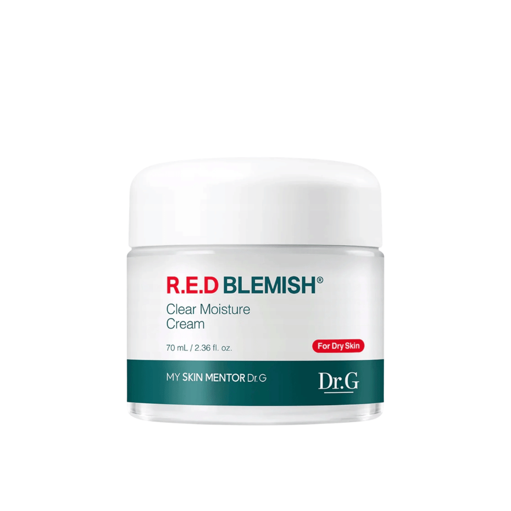 Dr.G R.E.D Blemish Clear Moisture Cream – crema viso idratante in barattolo da 70 ml.