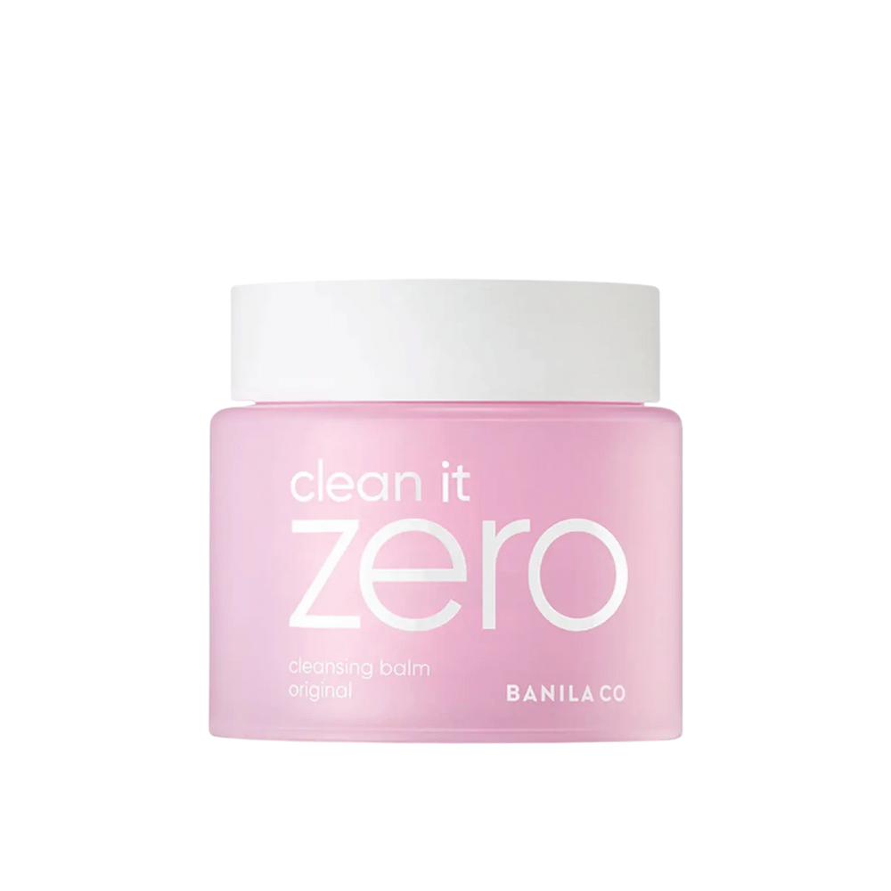 Un barattolo Clean It Zero Cleansing Balm Original 180ml su sfondo bianco, che promuove il balsamo detergente originale per la cura della pelle di BANILA CO.