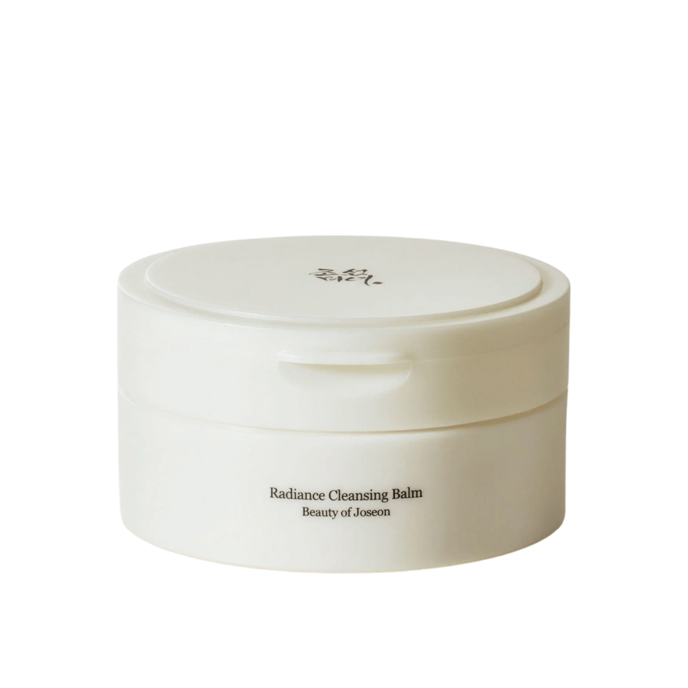 Immagine del prodotto su Beauty of Joseon Radiance Cleansing Balm in confezione bianca – detergente oleoso per una pelle pulita e chiara.