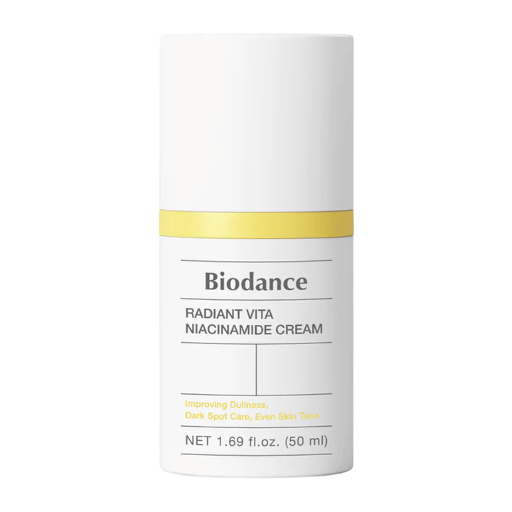 Biodance Pore Perfecting Collagen Peptide Cream 50 ml immagine del prodotto confezione bianca con dettaglio rosa