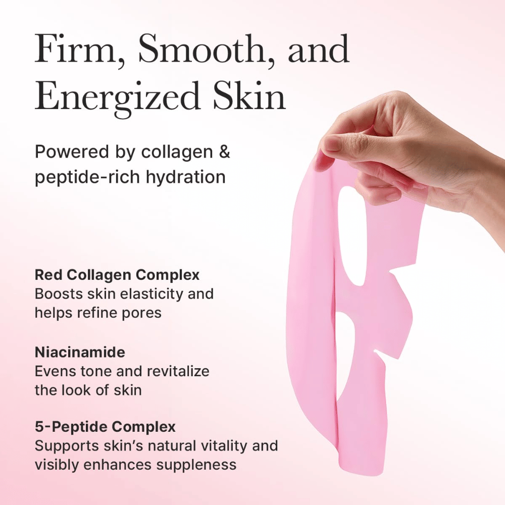 Vantaggi di Arencia Red Collagen Jello Mask – arricchito con collagene rosso, niacinamide e peptidi che rafforzano l'elasticità, uniformano il tono della pelle e danno energia alla pelle.